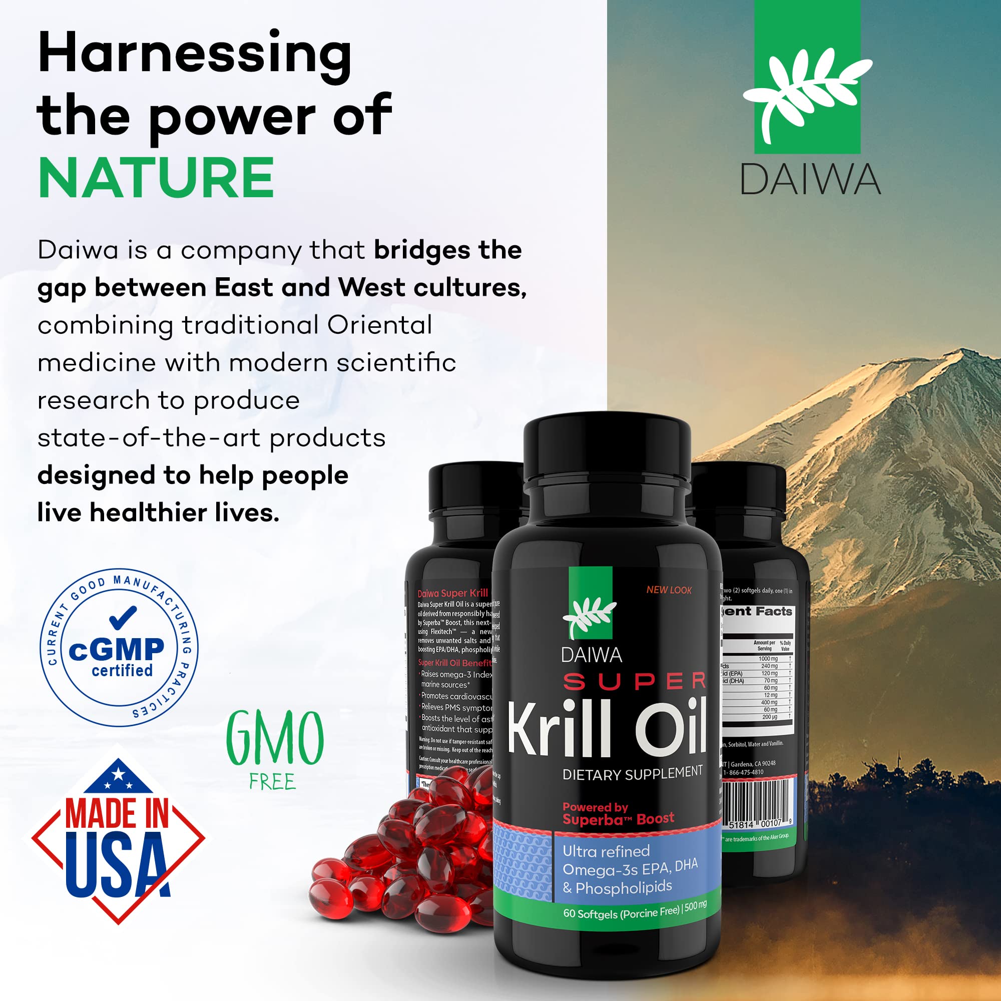 Buy Daiwa Super Krill Oil 1000mg Softgels with Superba Boost EPA DHA