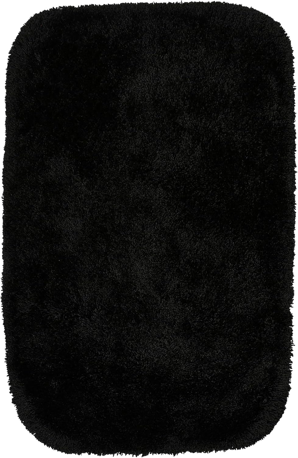 Garland Rug Finest Luxury 24 in. x 40 in. Ultra Plush Washable Bath Rug Black 24 in. x 40 in. Black