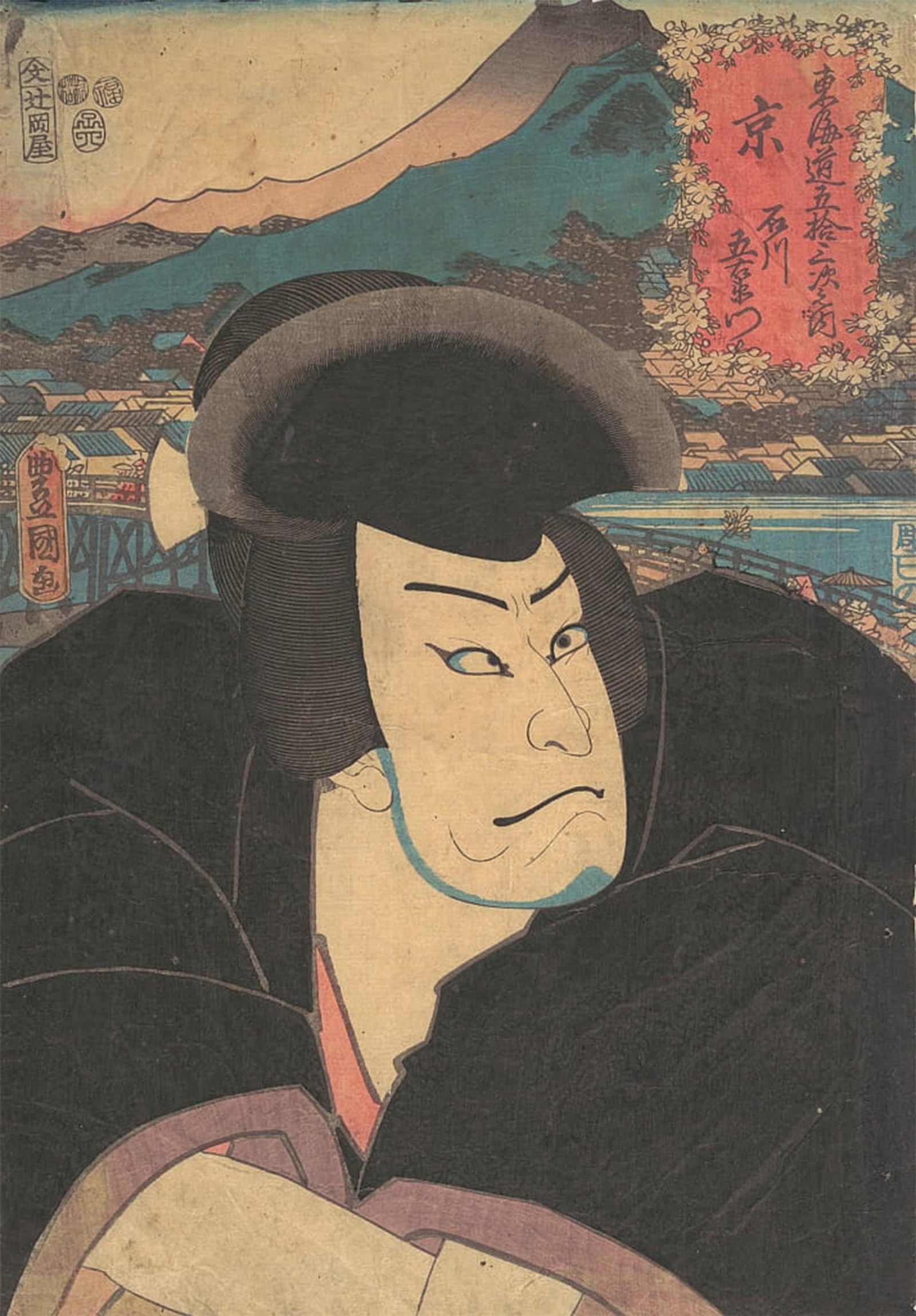 RZHRHJES Vintage Wall Art Picture on Canvas Wall Art Poster Famou Painting by Utagawa Kunisada Canvas Poster for Home Decor 60x90cm
