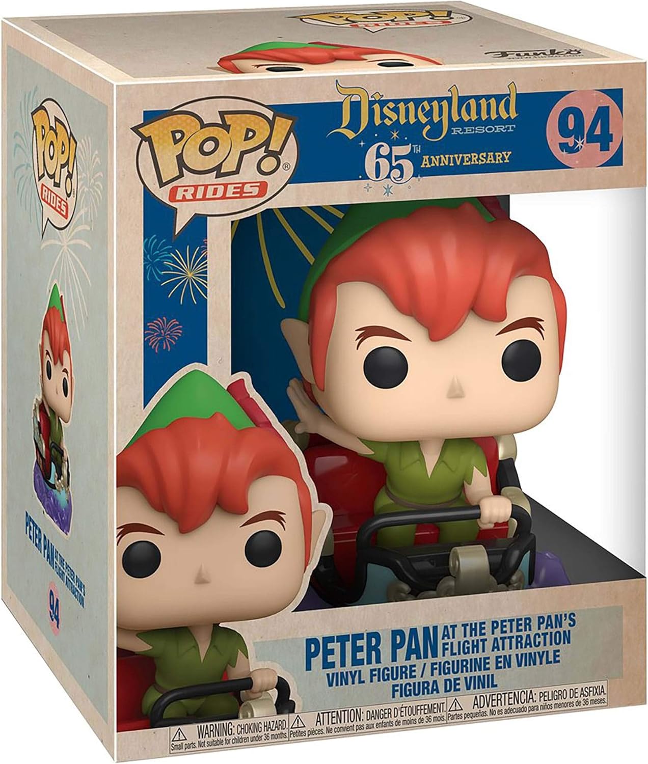Funko Pop! Ride: Disney 65th - Peter & Flight Car