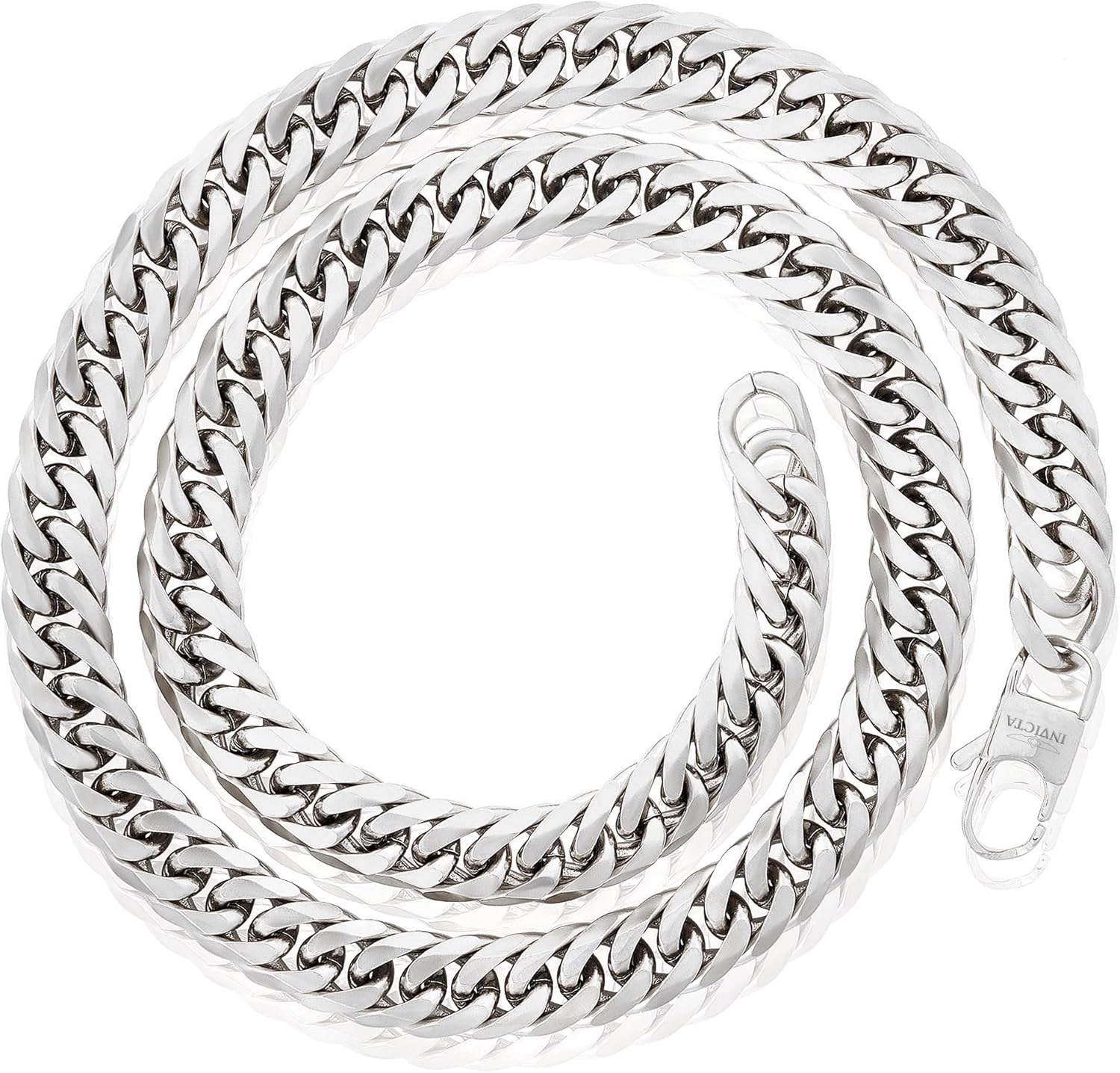 Invicta Jewelry Men's Curb Chain Stainless Steel Necklace (6mm-11.5mm) - 24" - Image 5