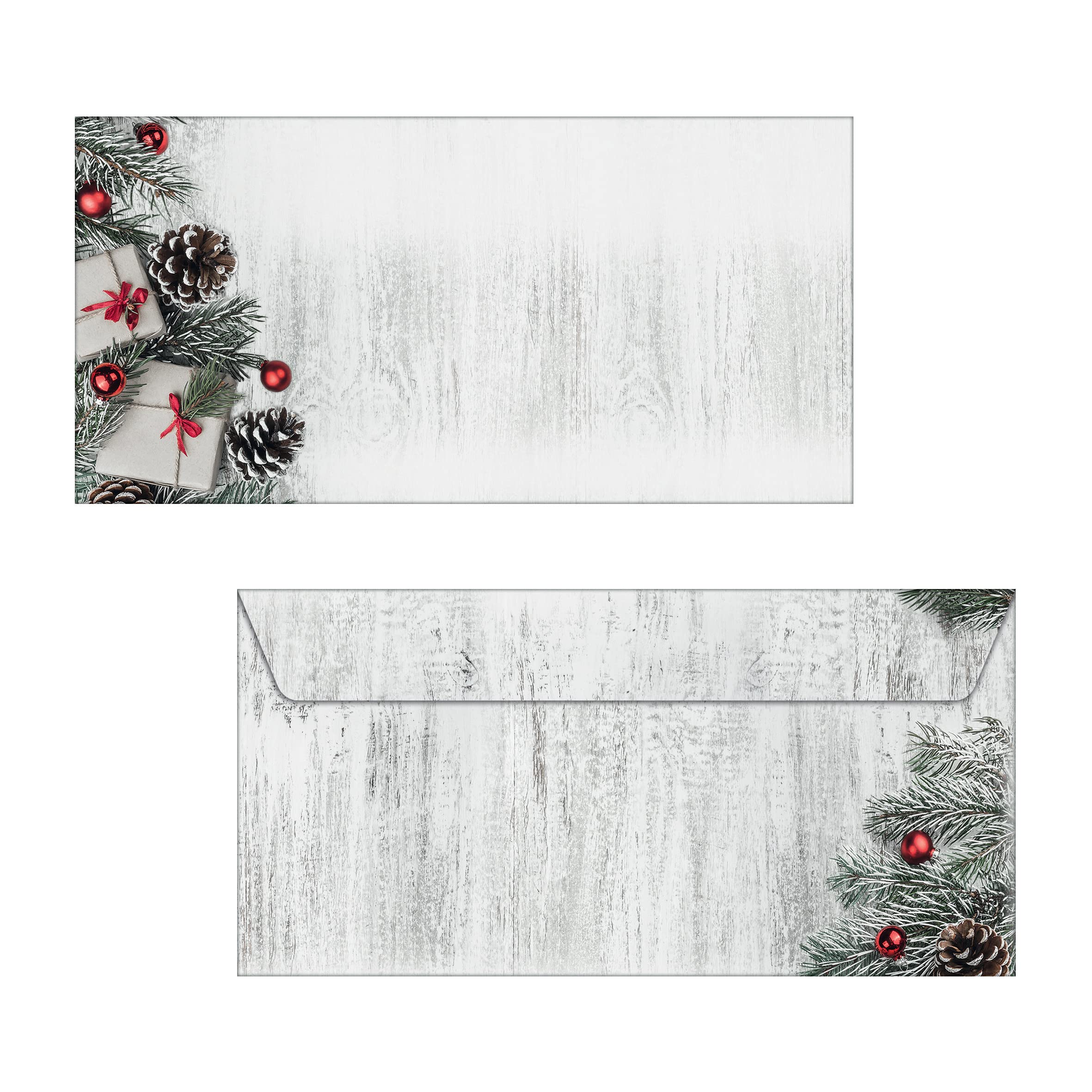 SIGEL DU416 Christmas envelopes "Scandinavian Christmas", gummed, DL, 50 Pieces, Scandinavian Christmas (Envelopes), Mittel