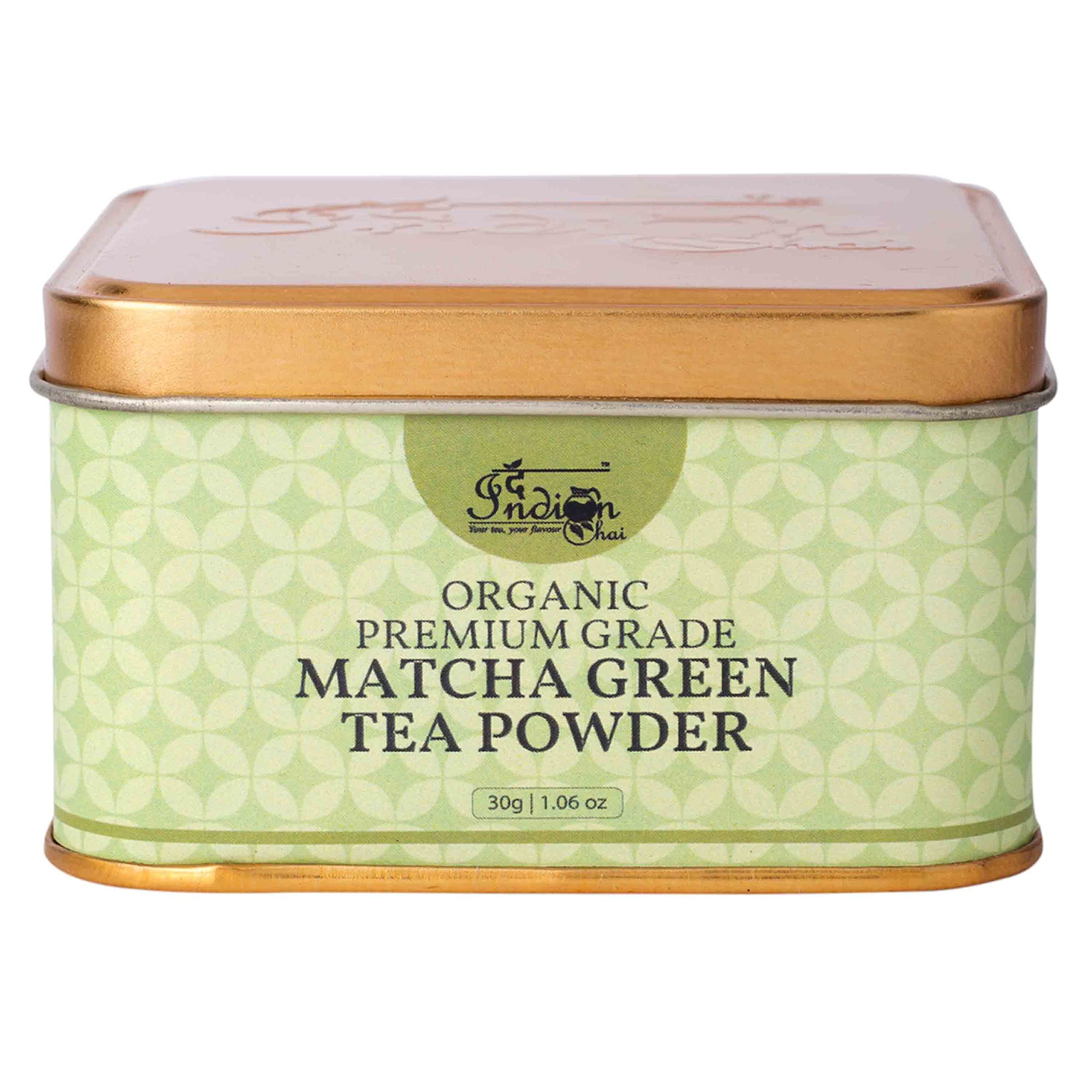 The Indian Chai - Organic Premium Grade Matcha Green Tea Powder 30g, Authentic Japanese Origin - Superfood - Premium Second Harvest Ceremonial Grade, Gentle Caffeine Tea