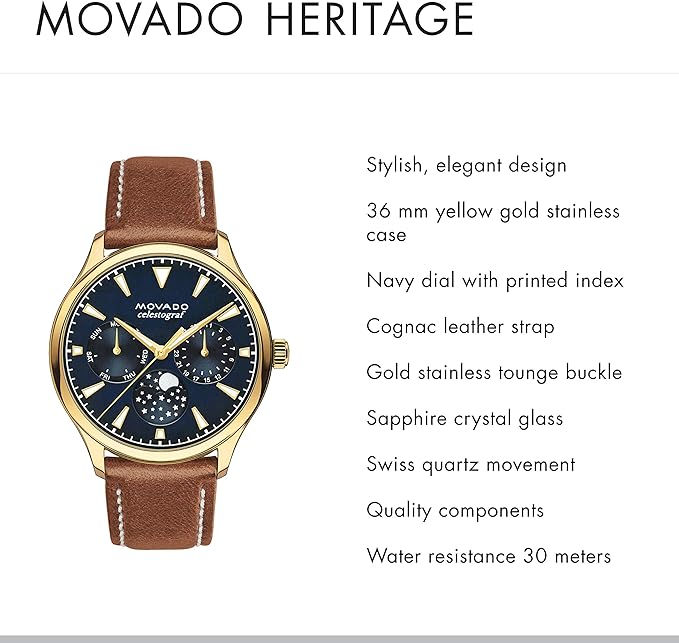 movado heritage moonphase