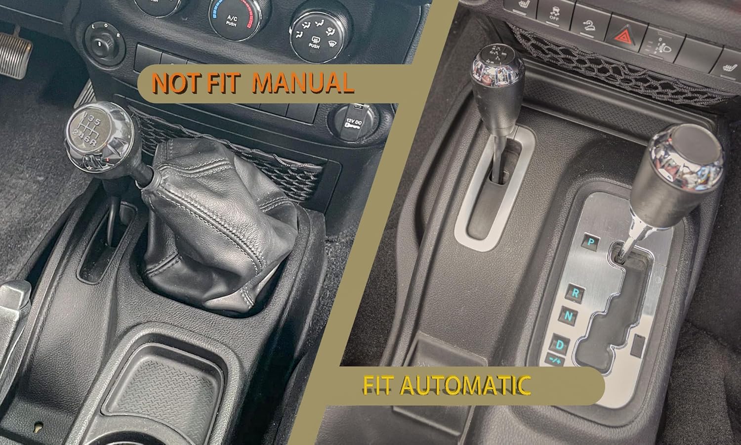 PIMCAR 2PCS Tray Compatible with 2011-2018 Jeep Wrangler JK/JKU Gear Shift Side Organizer and Center Console Hanging Storage Box, Unlimited Sahara Rubicon Sport Willy Interior Accessories