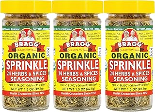 Bragg Sprinkle Herbs and Spices Seasoning, 1.5oz, 3 Pack