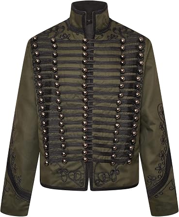Ro Rox Rifleman Jacket Napoleonic Officer Mens Military Drummer Festival Parade