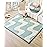 Hakuna Matte CloudRise Baby Play Mat for Floor 60 x 80 Waves - Coral Velvet Memory Foam Rug for Crawling & Cozy Play - Non-Slip, Water-Resistant, Easy-CareTummy Time Mat, Playmat for Playpen