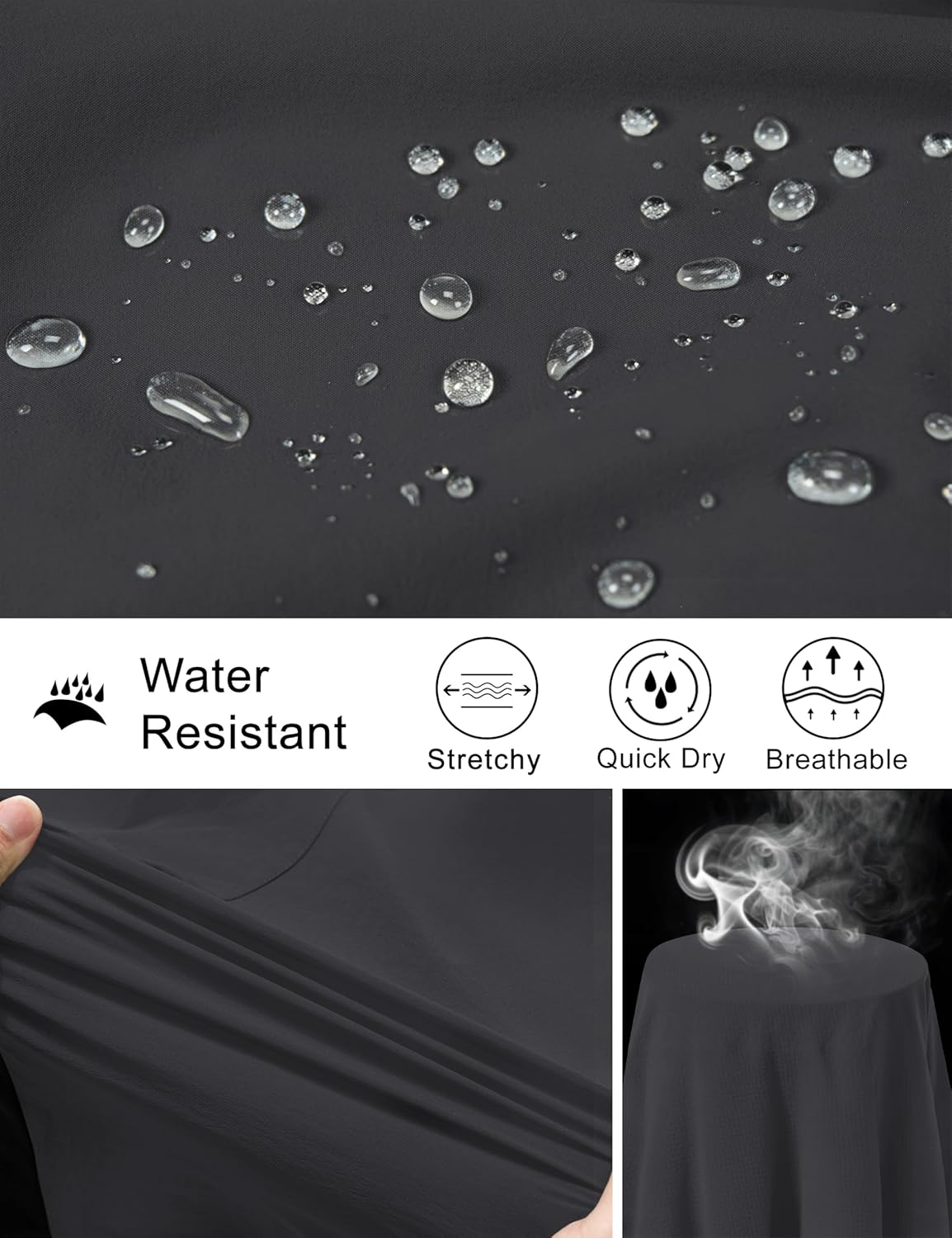 CRYSULLY Men's Hiking Cargo Shorts Outdoor Summer Lightweight Quick Dry Work Casual Shorts with 5 Zipper Pockets