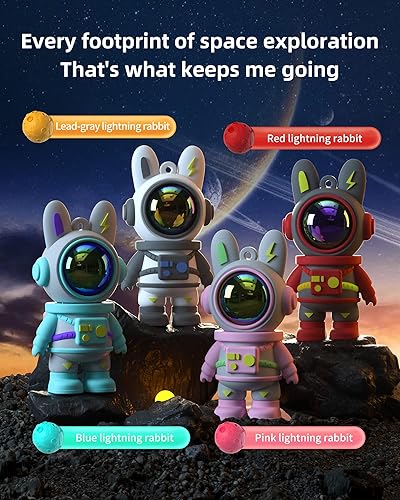 Miniatura 8 de Bilious - Unidad flash personalizada, unidad de pulgar USB 3.0 estilo conejo espacial lindo (64G-3.0, cian-personalizada)