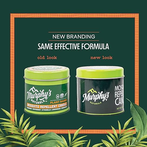 Miniatura 8 de Murphy's Naturals Mini velas repelentes de mosquitos para patio al aire libre, citronela y aceites esenciales, tiempo de combustión de 14 horas cada