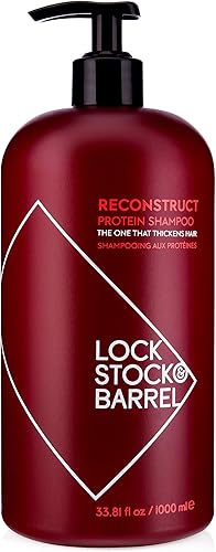 Lock Stock & Barrel Champú Espesante Proteína Reconstruct Para Hombre 33.8 fl oz