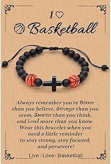 Gifts for Teen, Basketball Soccer Baseball Bracelet Gifts, Players Team Son Grandson Nephew Friend, Graduation Birthday Gifts for Teen