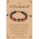Gifts for Teen, Basketball Soccer Baseball Bracelet Gifts, Players Team Son Grandson Nephew Friend, Graduation Birthday Gifts for Teen