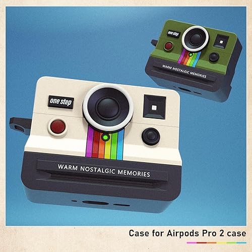 Miniatura 4 de VISOOM Funda retro para AirPods Pro para mujer, bonita funda de silicona a la moda para Air iPods Pro 2 1 Gen con kit Cleanner compatible con fundas