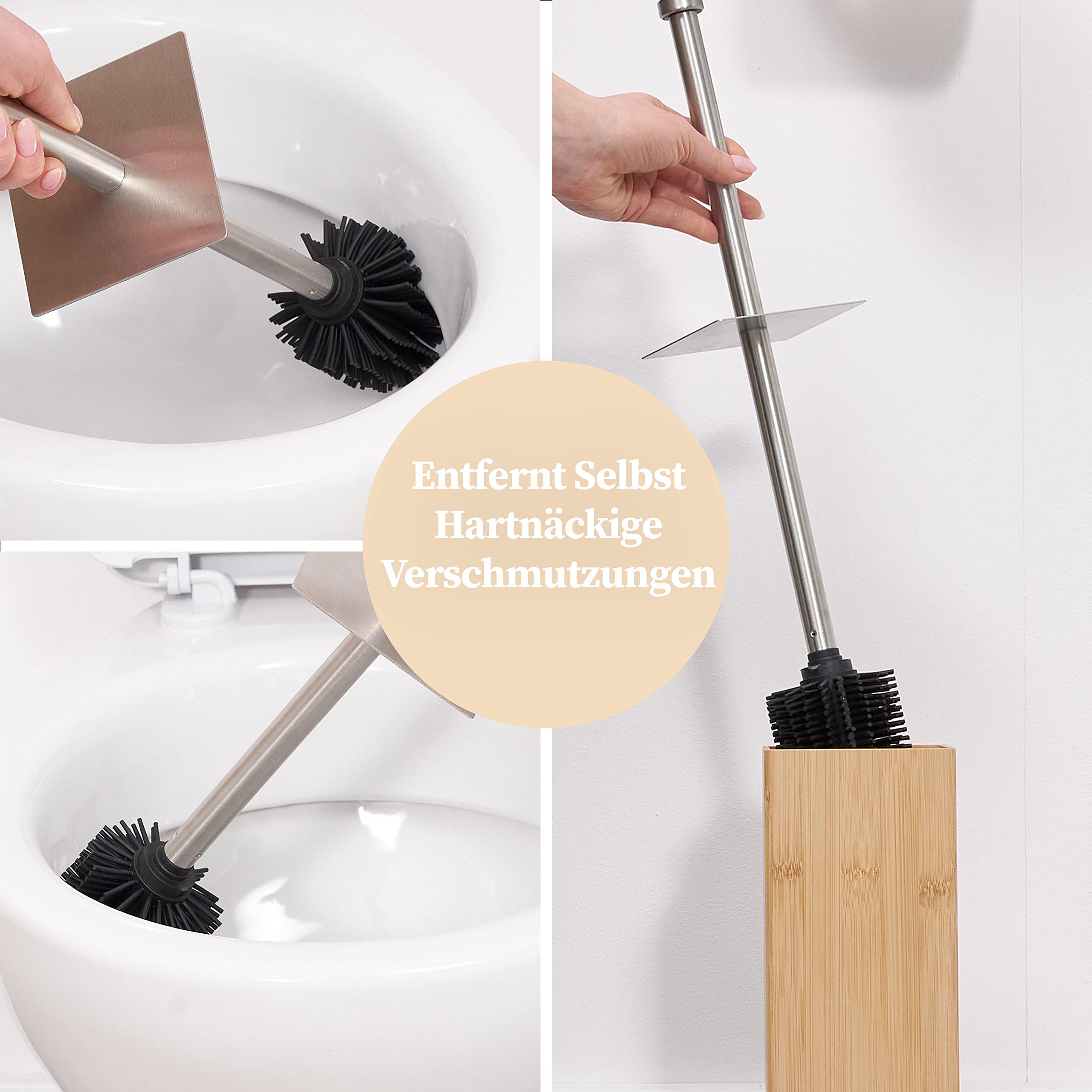 Scopino per WC con portarotolo KINGHOFF KH-3221