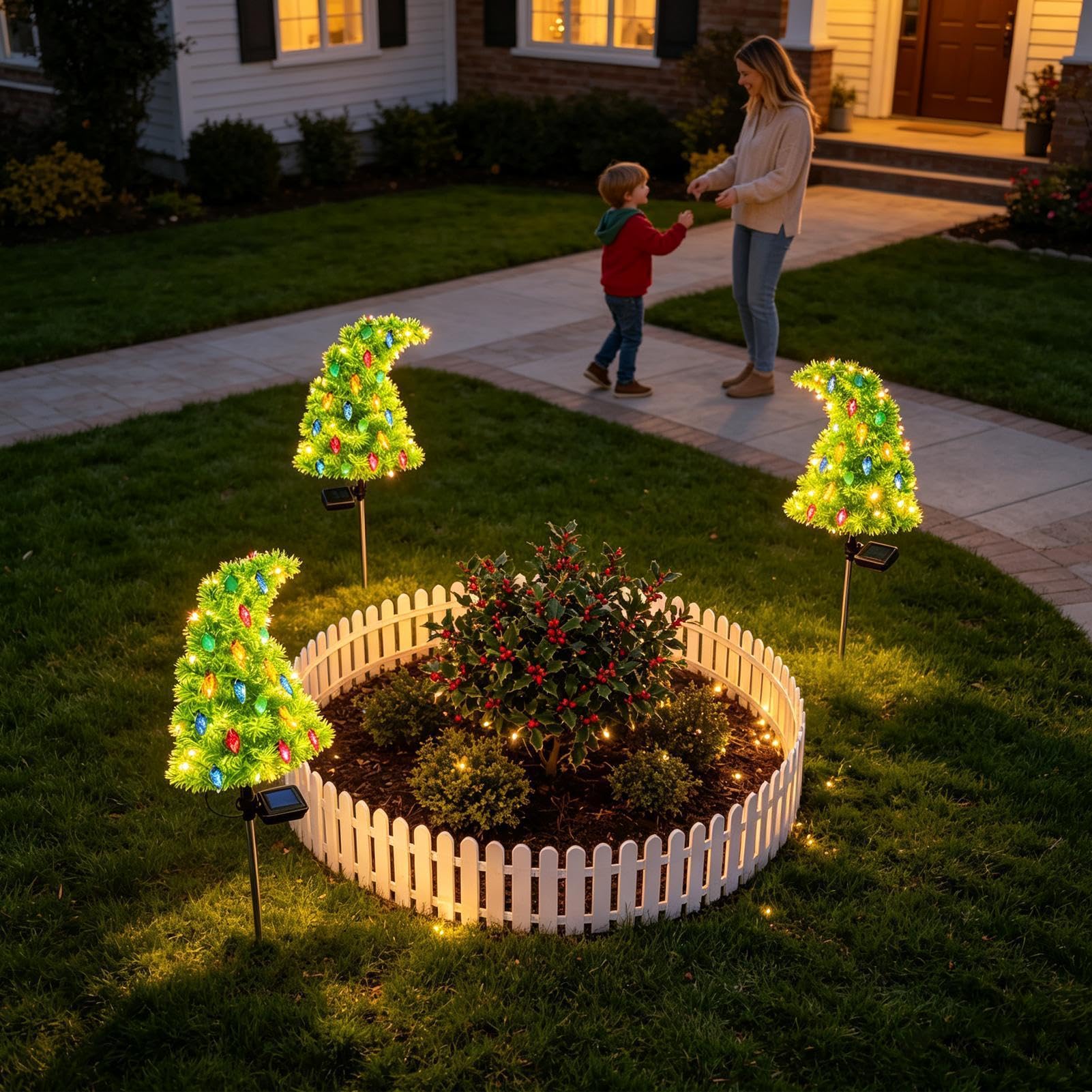 di Natale da Esterno Decorazione Giardino Impermeabile, Caldo e Divertente | Luminarie Natalizie Da Giardino Per Esterno per Giardino, , Patio, Feste e Capodanno