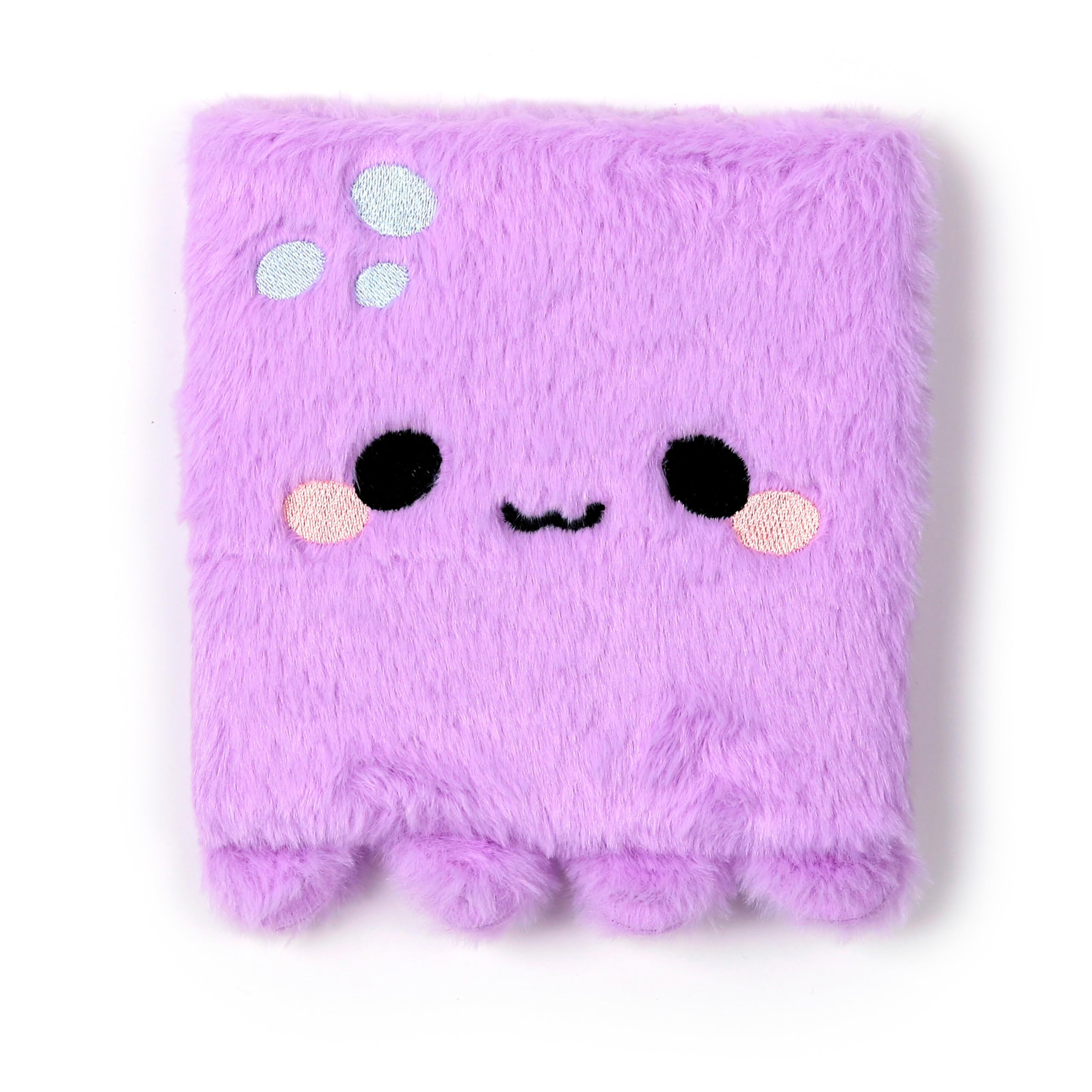 Puckator Adoramals Octopus Plush Fluffies Notebook - School Teacher Student Homework Study Planner Notepad - Collage University Essentials Journals Planners - Jotter Uni Gifts Stationery Supplies