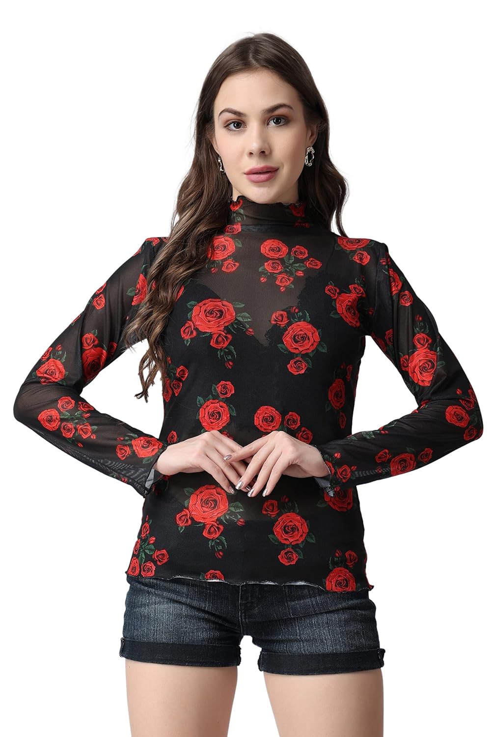 POPWINGS Polyester Western Women Shrug POPWINGS Polyester Western Women Shrug