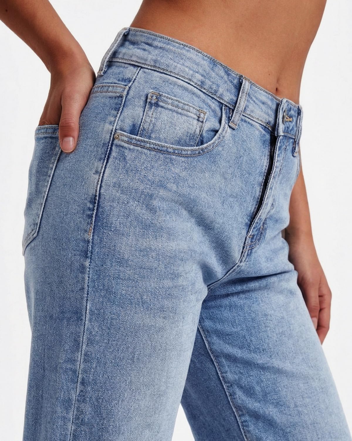 Zylioo Jeans Damen Hose Extra Lang Bein Jeanshose Tall Female Hose Elegant