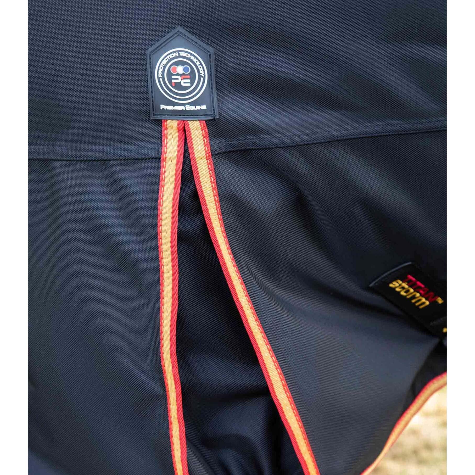 Premier Equine Manta de Exterior para Caballos con cubrecuello Titan Storm 450 g