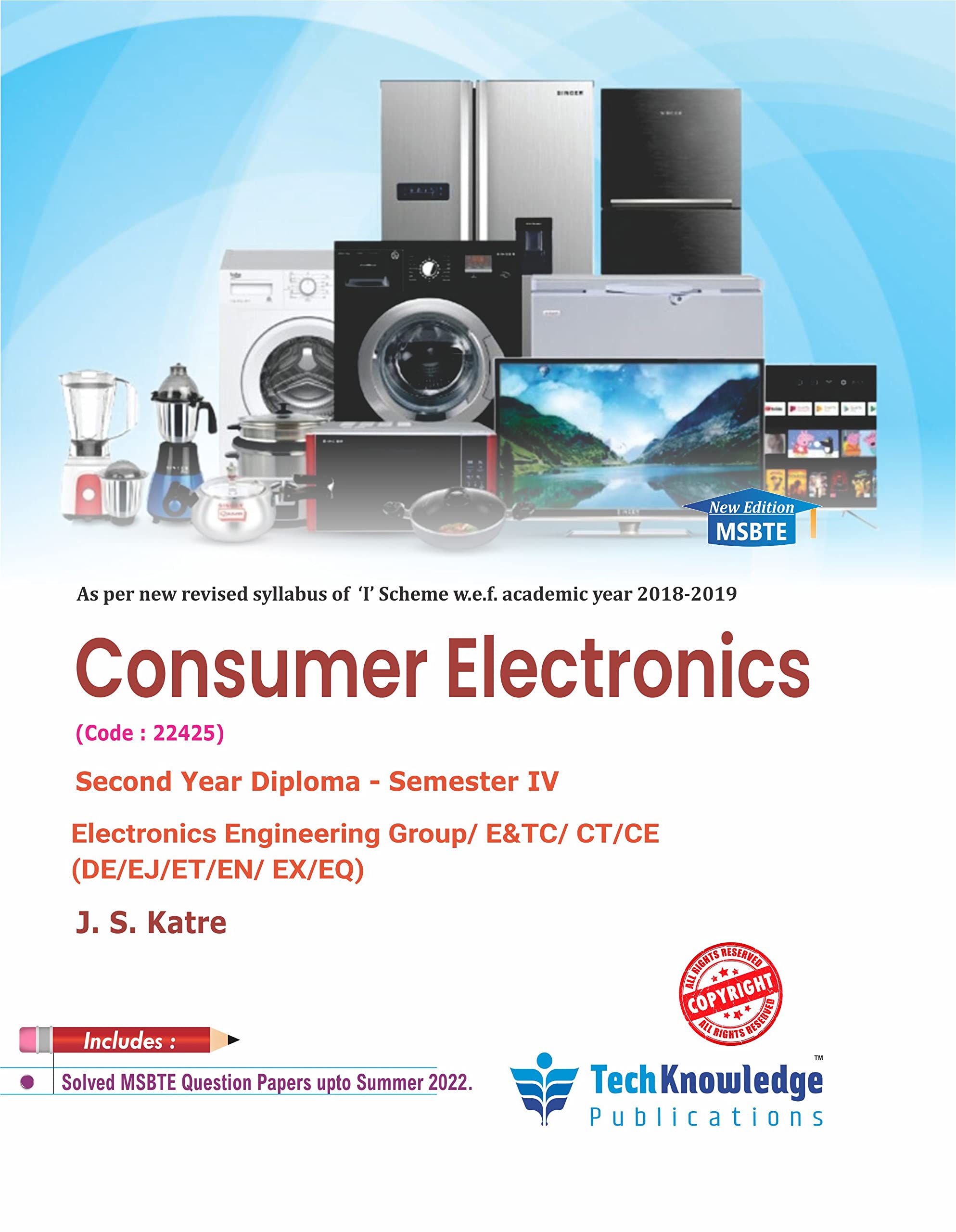 Consumer Electronics For MSBTE Diploma Electronics Engineering Sem 4
