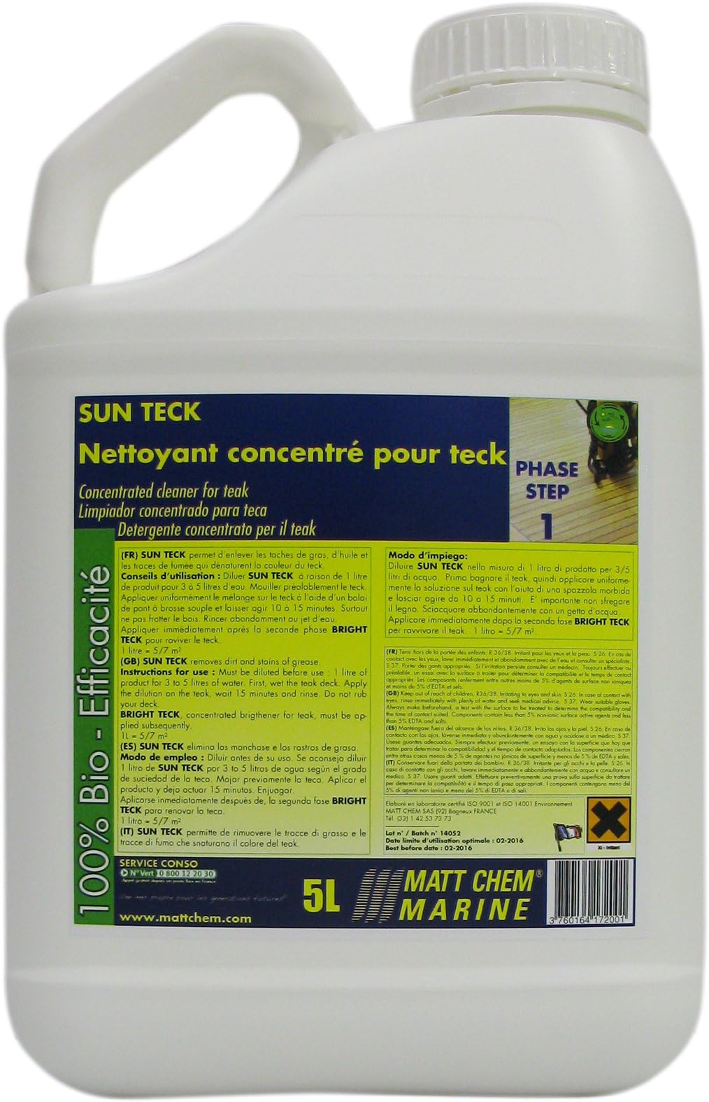 Matt ChemConcentrated Cleaner for Teak Teak Sun 476 m.5