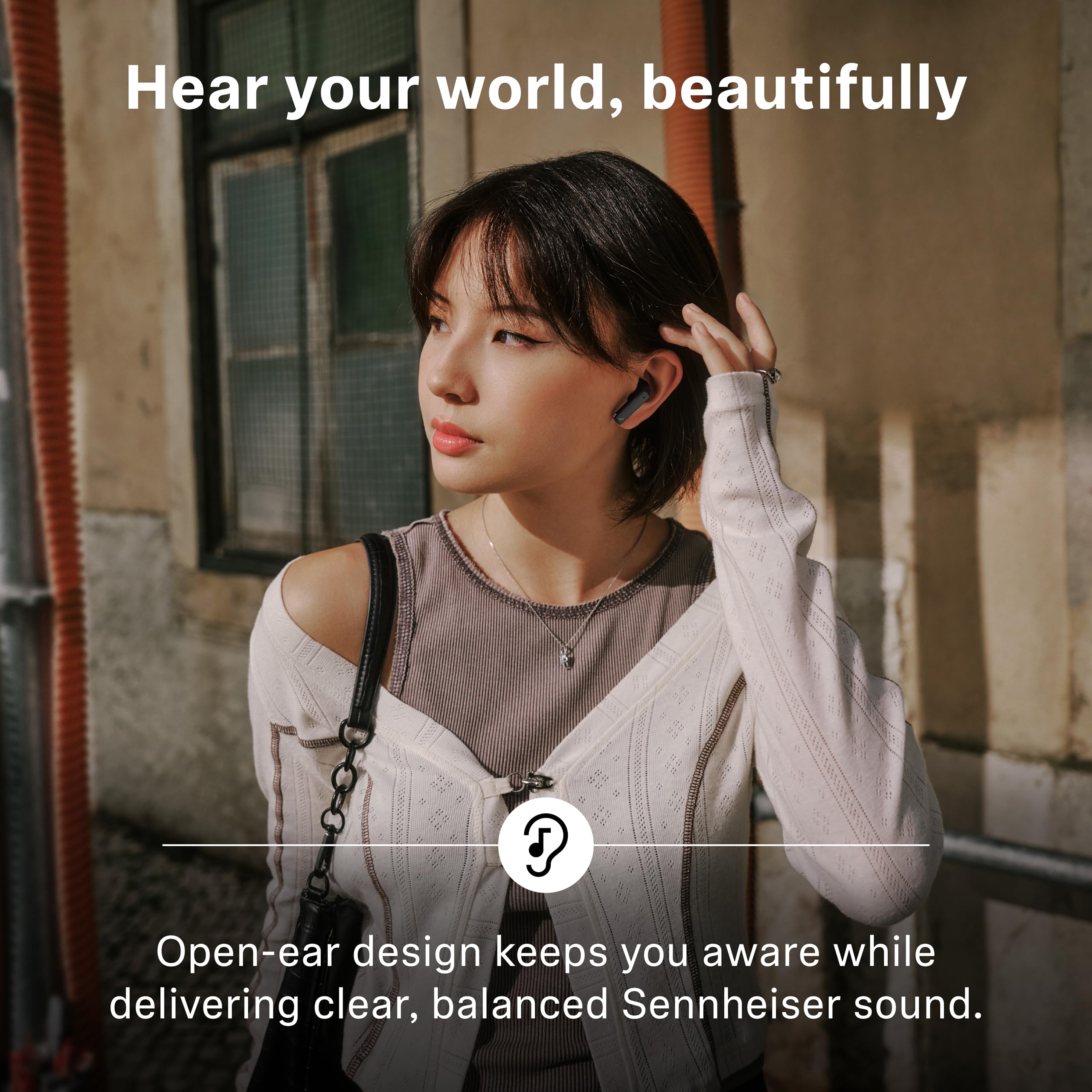 Sennheiser ACCENTUM Open Wireless Earbuds - Dynamic Sound & More - Dettaglio