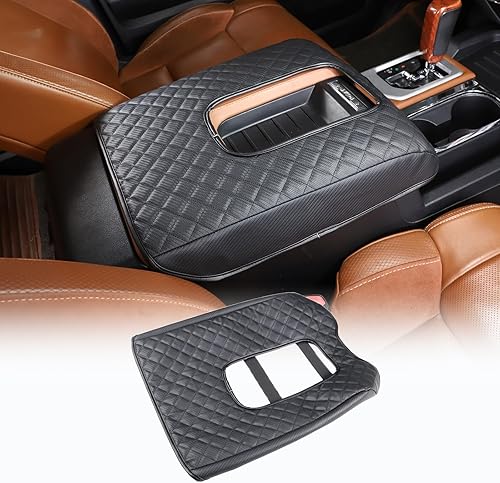 Vista 29 de CHEAYAR Kit de funda para reposabrazos de consola central, cojín para reposabrazos de consola personalizado, para Toyota Tundra 2014-2020, protector