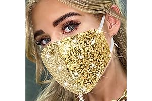 MLGDA Sparkly Sequins Paris Face Mask