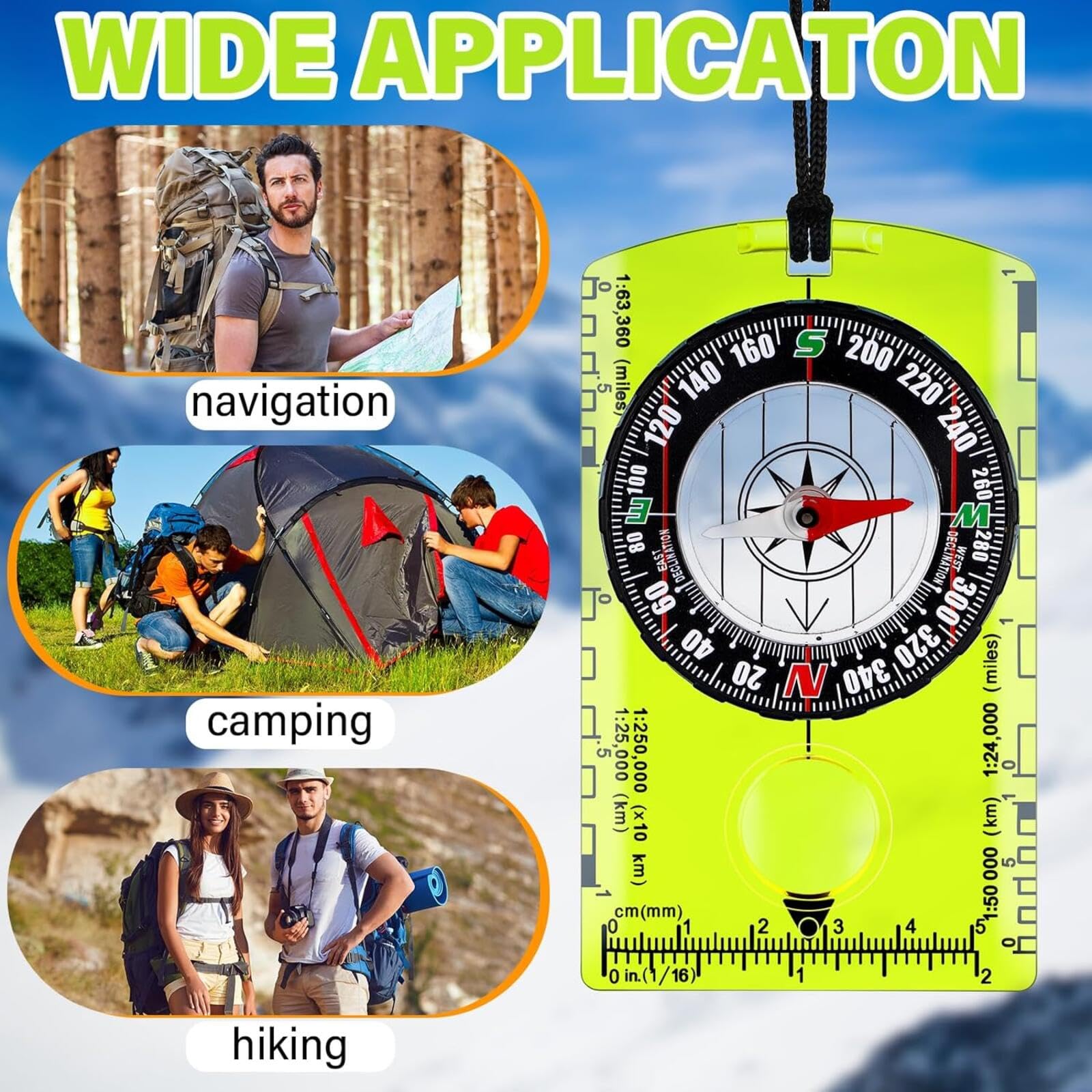 Lot de 20 boussoles de course d'orientation bleues pour la lecture de cartes, le camping, la survie, excellent comme cadeau éducatif, cadeau de fête et fournitures de troupes scoutes