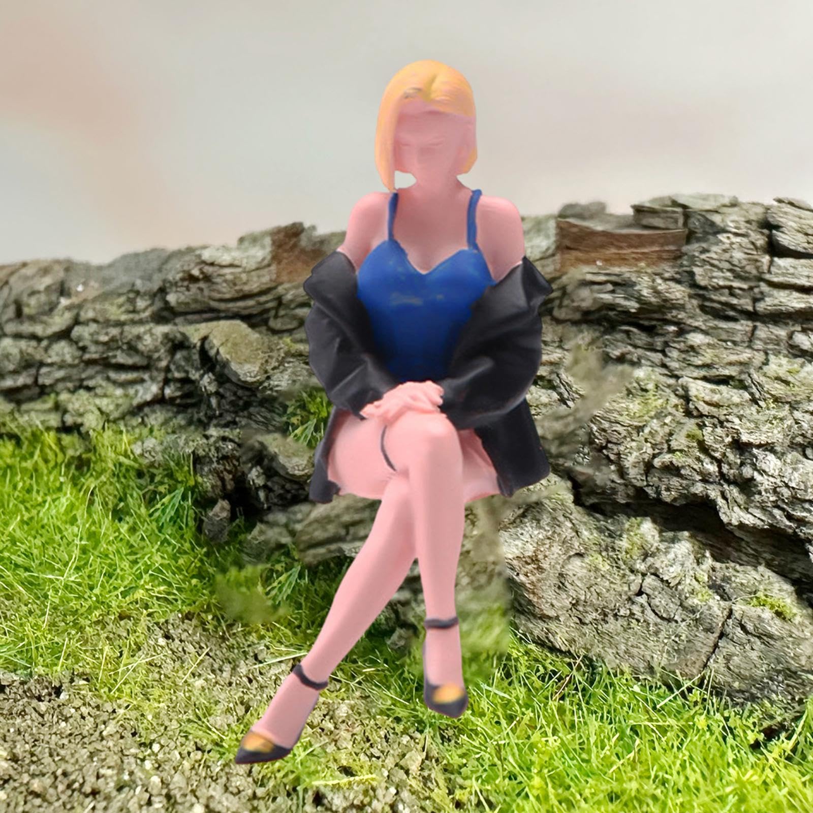 Amazon.co.jp: Dickly 1/64スケール ジオラマフィギュア 座った女