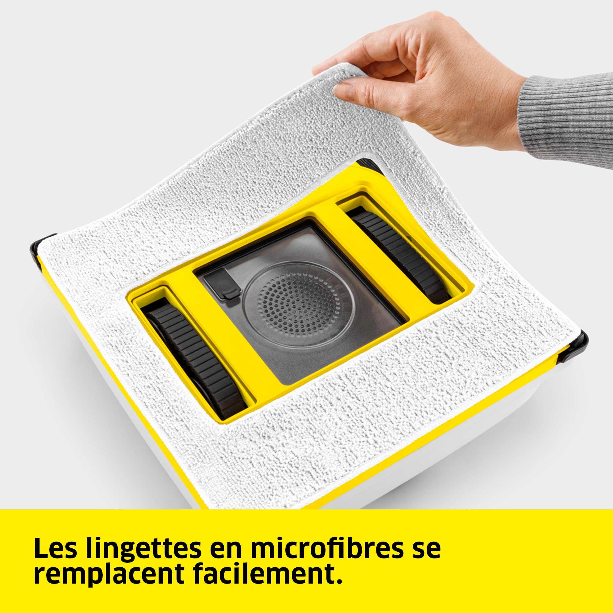 KÄRCHER RCW 4 Extra Robot Lave-Vitres | Double Pulvérisation Automatique, 2800 Pa, Silencieux | Contrôle App & Télécommande | pour Fenêtres & Miroirs