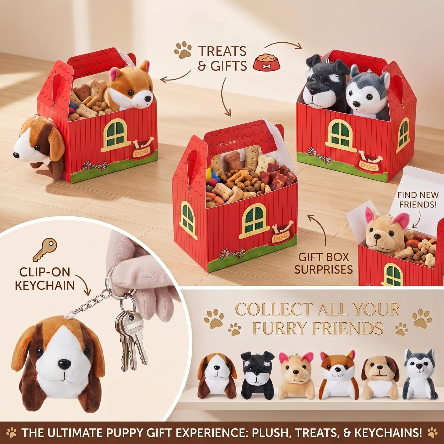 Fainne 12 Set Adopt a Puppy Party Favors Adopt a Dog Birthday Party Supply image 4