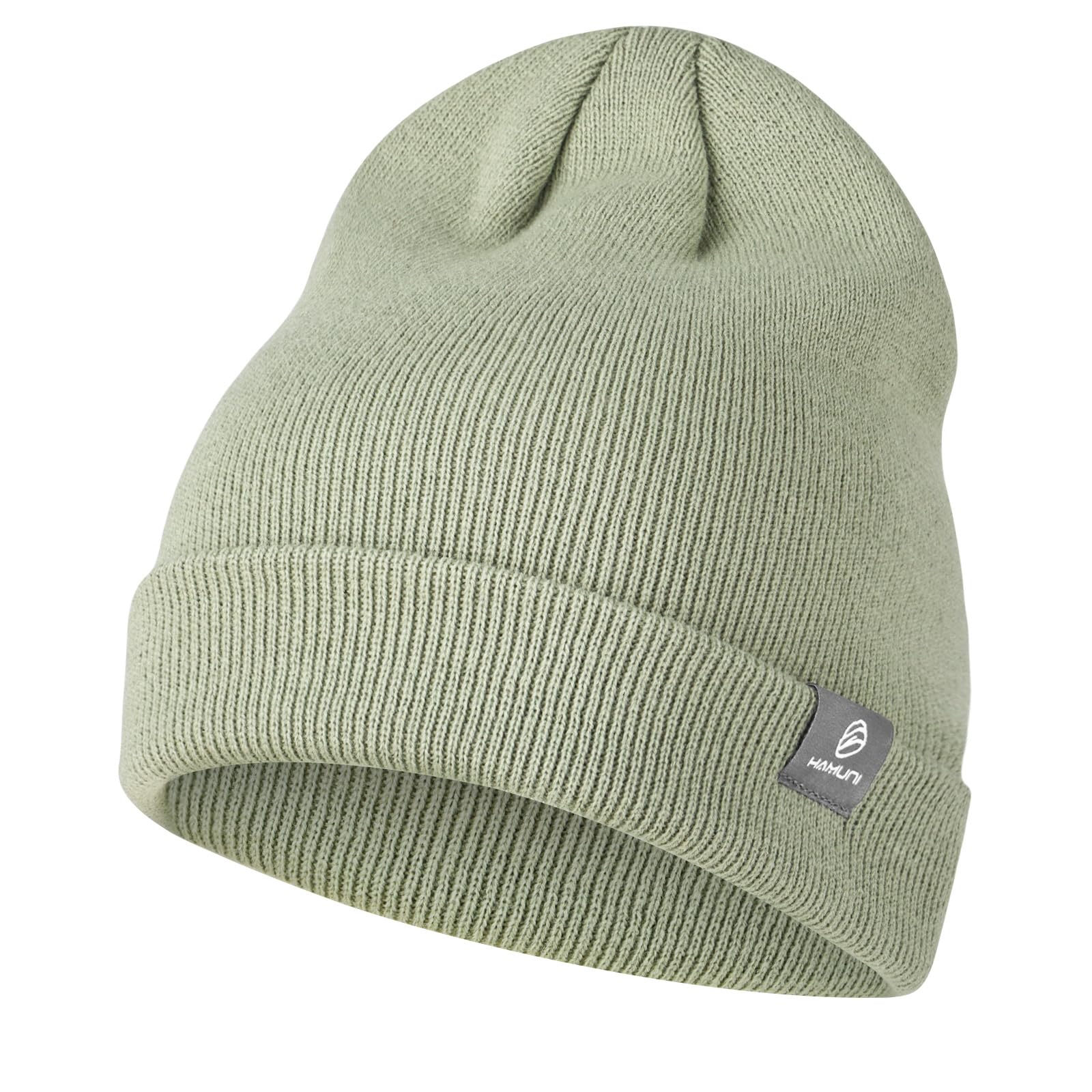 HAMUNI Beanie Mütze für Herren Damen Winter Warme Beanies Unisex Klassische Wintermützen Strickmütze Dehnbare Weiche Acryl Beanie Hat Vintage Einfarbig Strickmütze