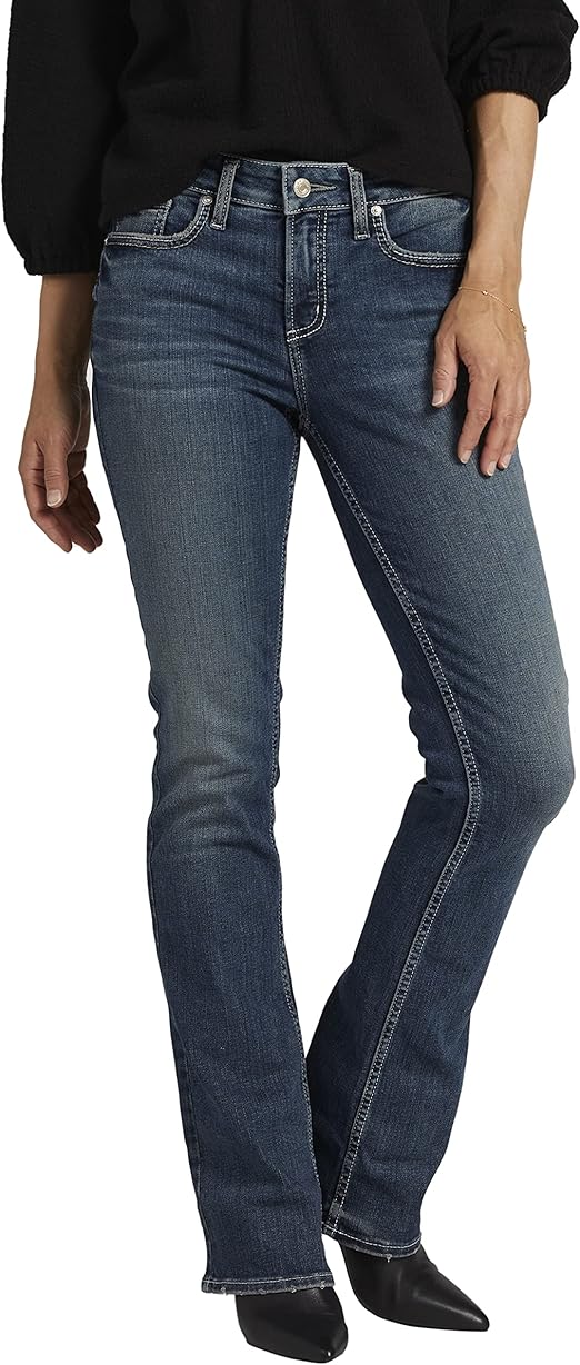 Silver Jeans Co. Women's Suki Mid Rise Bootcut Jeans