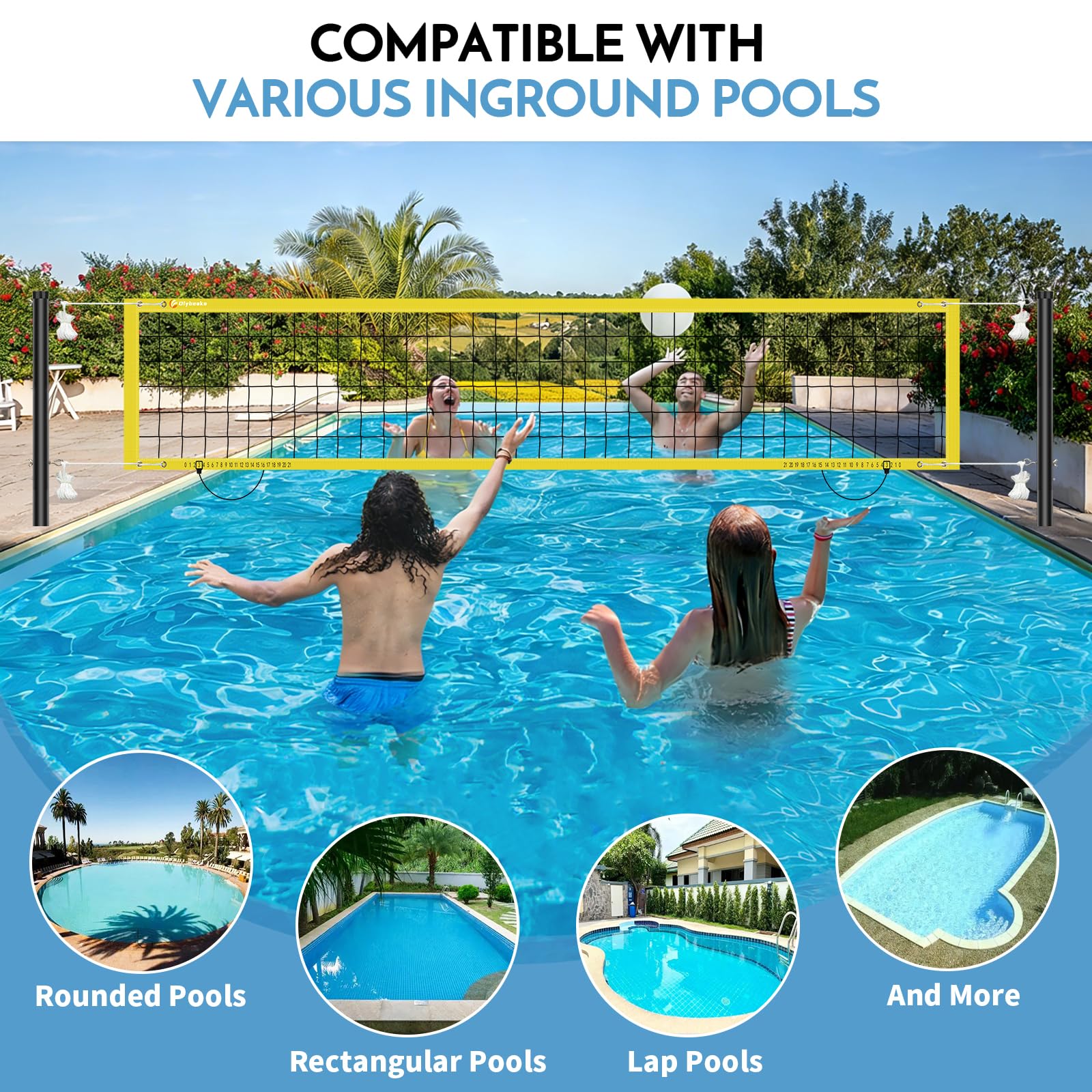 Robustes Pool-Volleyballnetz
