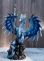 Vista 8 de Ebros Sea Blade Ruth Thompson - Estatua de dragón con abridor de letras, espada de daga de 11.75 pulgadas de alto, colección de la serie de hojas