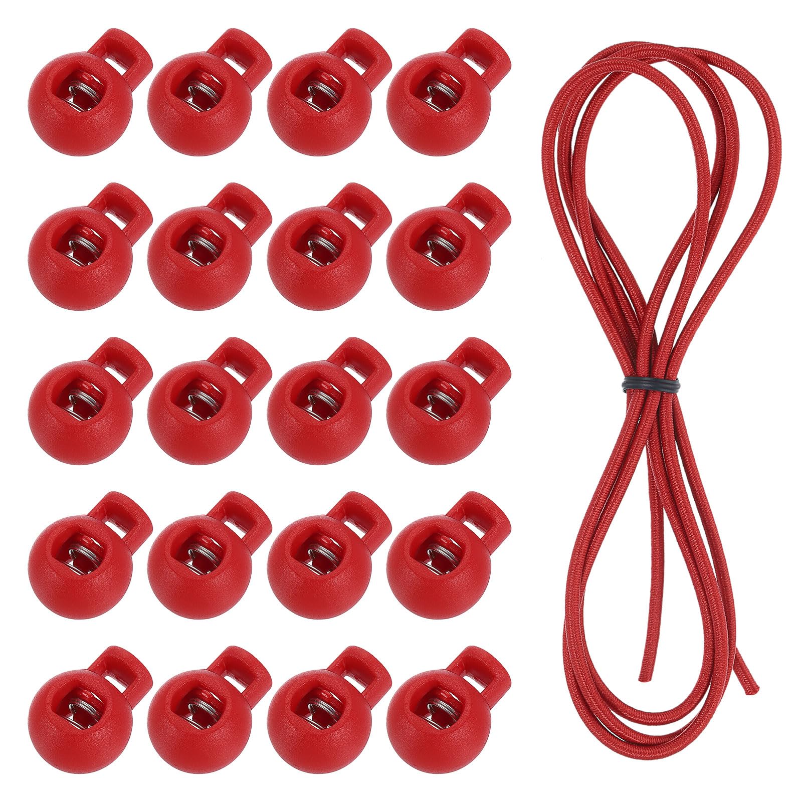 Lot De 2 Bloqueurs De Lacets Avec Fermoir Ressort - Couleur Kaki - Pour Chaussures De Sport Réglables