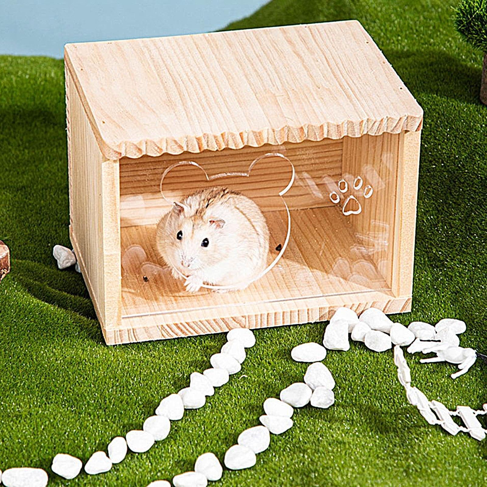 Casetta In PVC Per Criceti E Piccoli Animali: A Due Piani, Colorata, Facile Montaggio