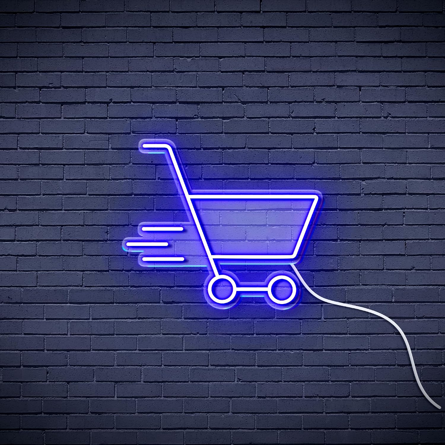 ADVPRO Shopping Cart Flex Silicone LED Neon Sign - Yellow - st16s33-fnu0324-y
