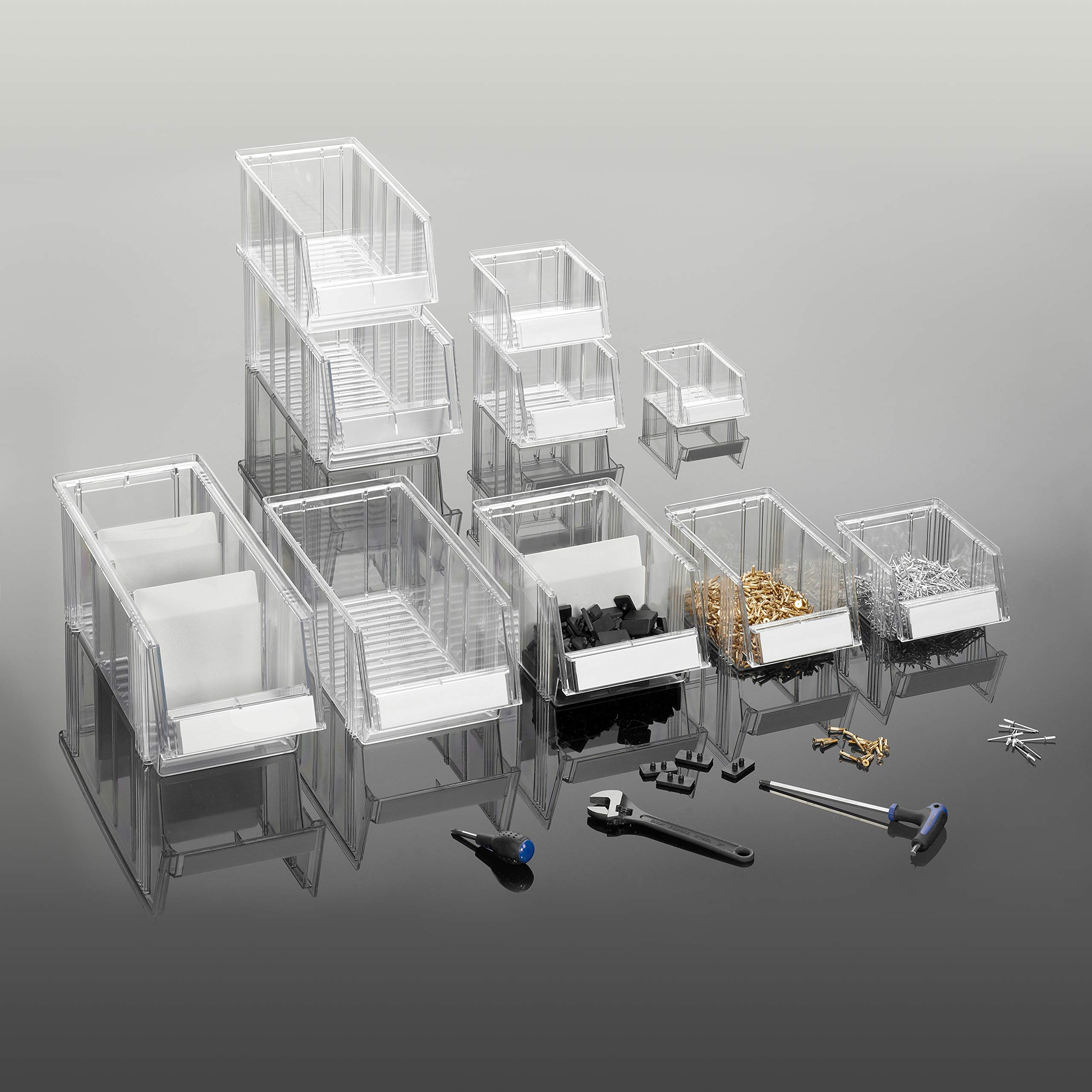 Tres ton Allit – Scatola impilabile per archiviazione, trasparente, 1930 – 1