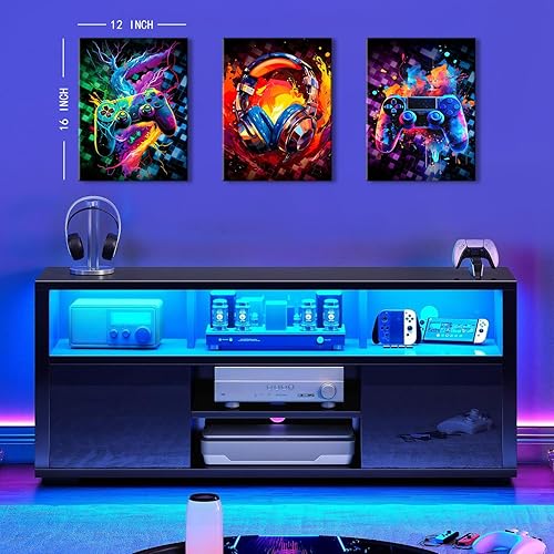 Miniatura 3 de Decoración de pared de graffiti para videojuegos, decoración de habitación de jugadores para adolescentes y niños, arte de pared para hombres, Juego