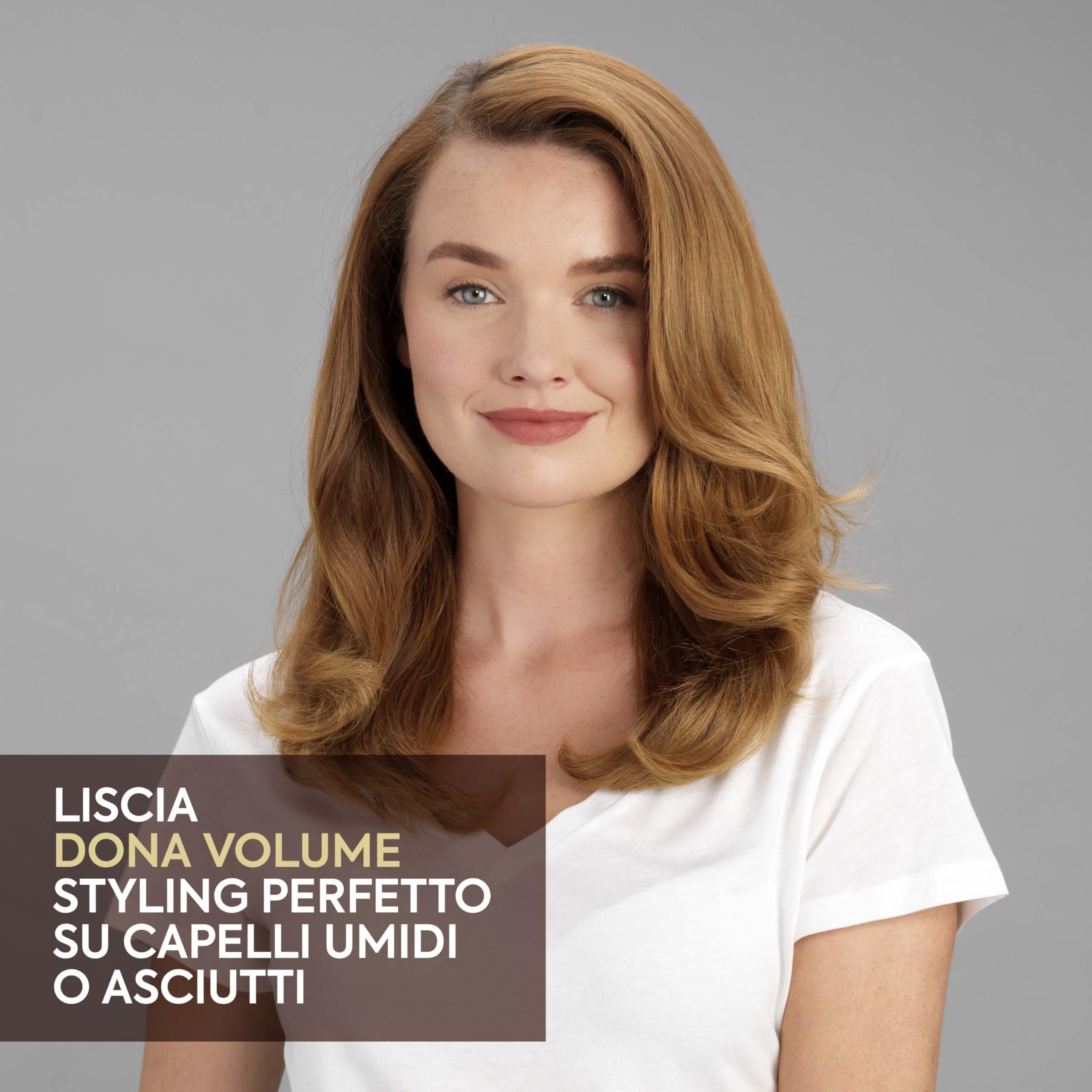 BaByliss Air Power Volume 2in1 Styler e asciugacapelli, da capelli bagnati ad asciutti, spazzola asciugacapelli volumizzante per capelli da medi a lunghi, 3 temperature, funzione ionica, oro, AS95E