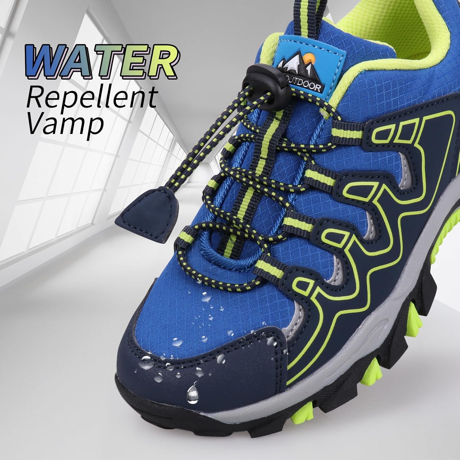 Kids Boys Running Shoes Waterproof Non-Slip Breathable Low-Top Outdoor Hiking Walking Sneakers (Little/Big Kids) - Image 3