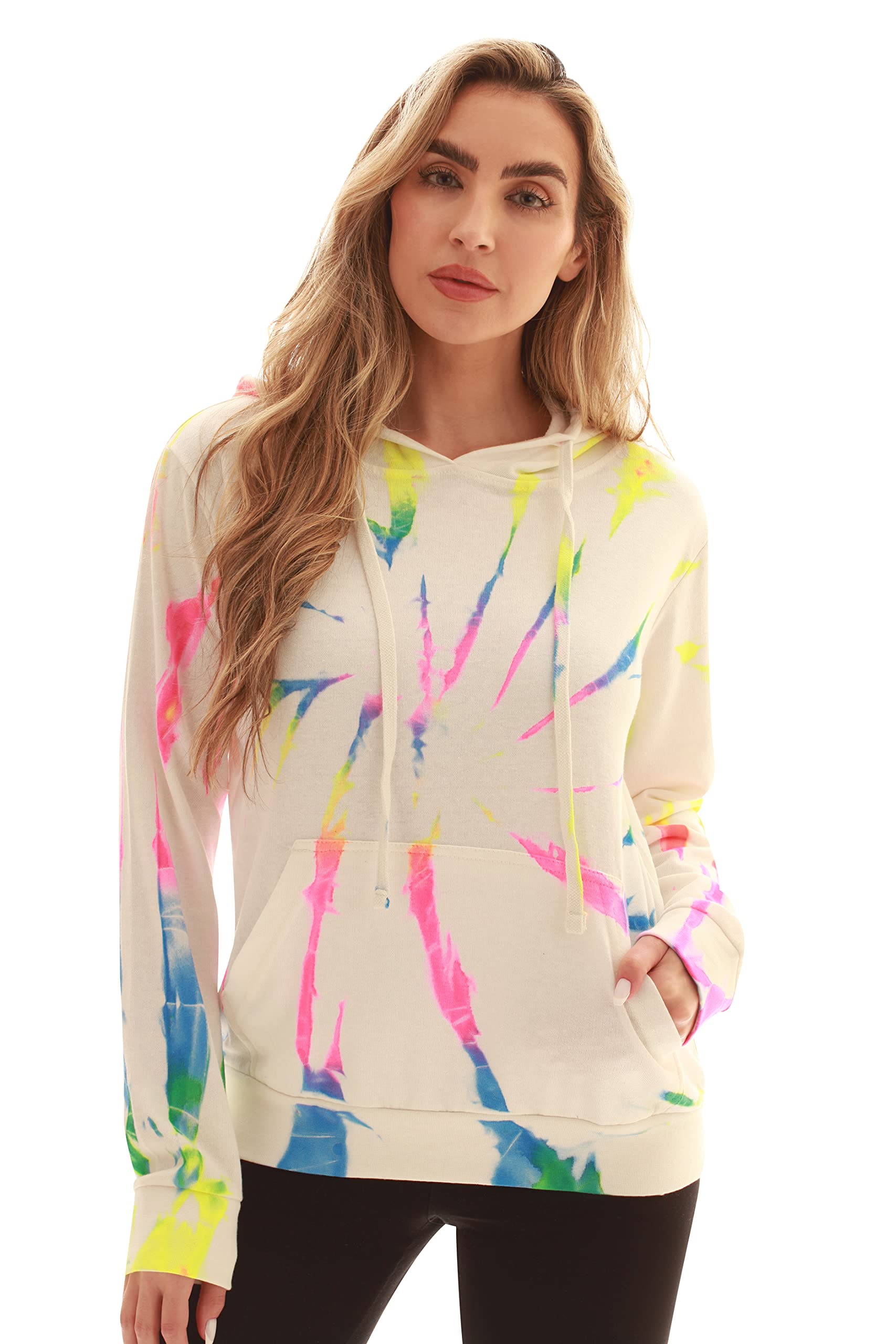 Just Love Loop Terry Tie Dye Hoodie for Women