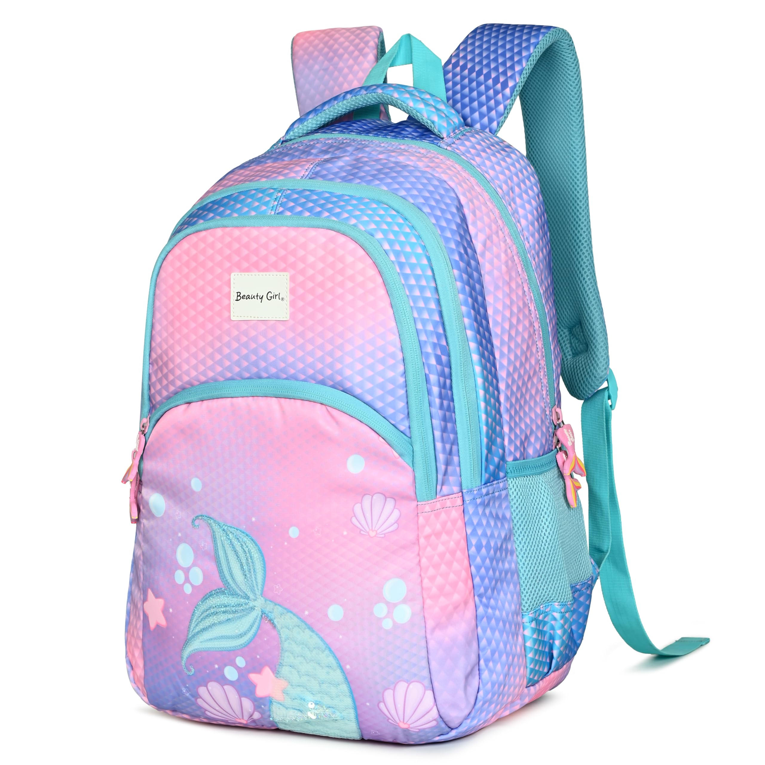 beauty girls BY HOTSHOT MERMAID_1669|school bag for girls|tution bag|college backpack|18 inch|kids bag|water resistant|34L backpack-picture-26