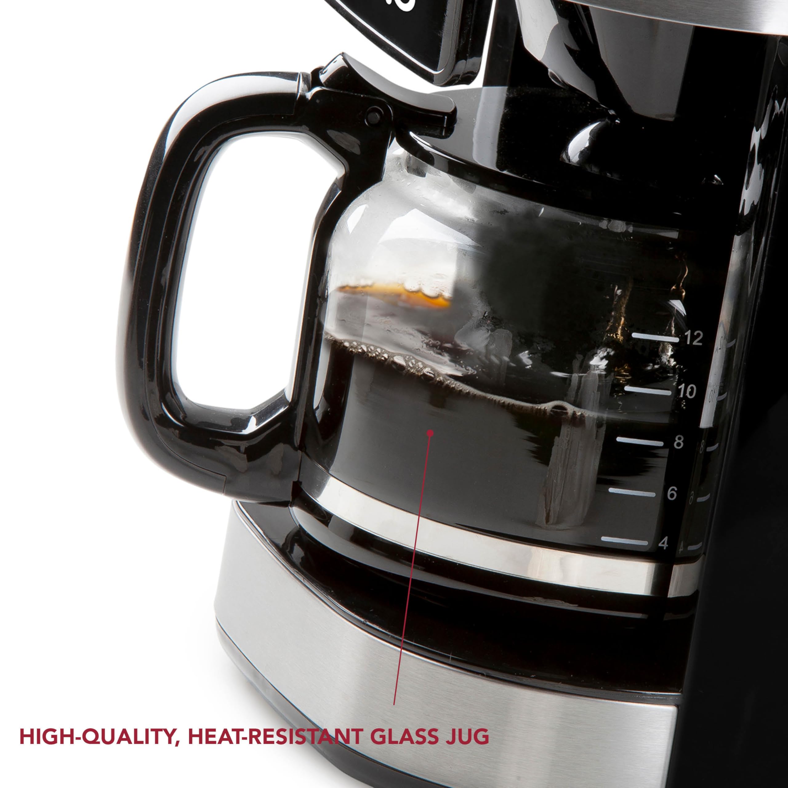 CAFETERA DE FILTRO DOMO GRIND AND BREW DO721K, DO721K