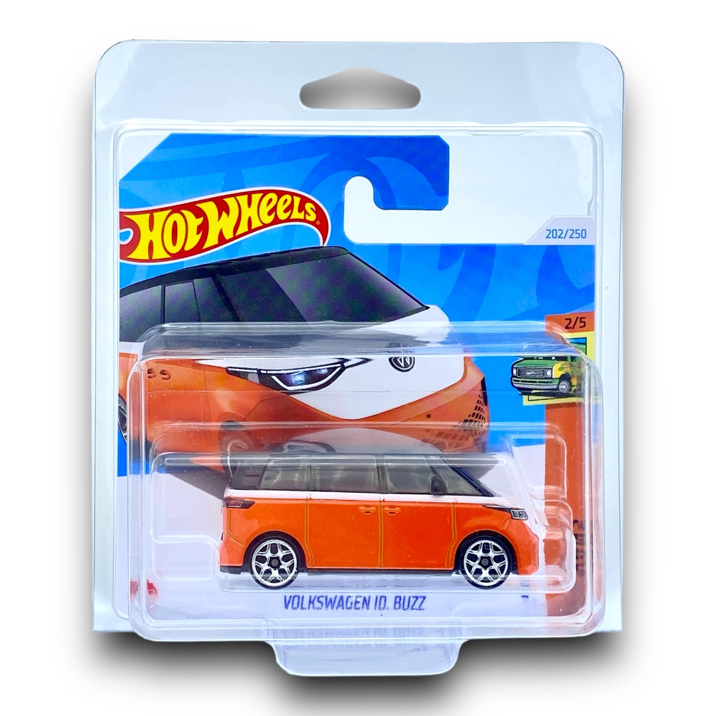 Hot Wheels Volkswagen ID. Buzz (Orange, Black & White) 2/5 HW Vans