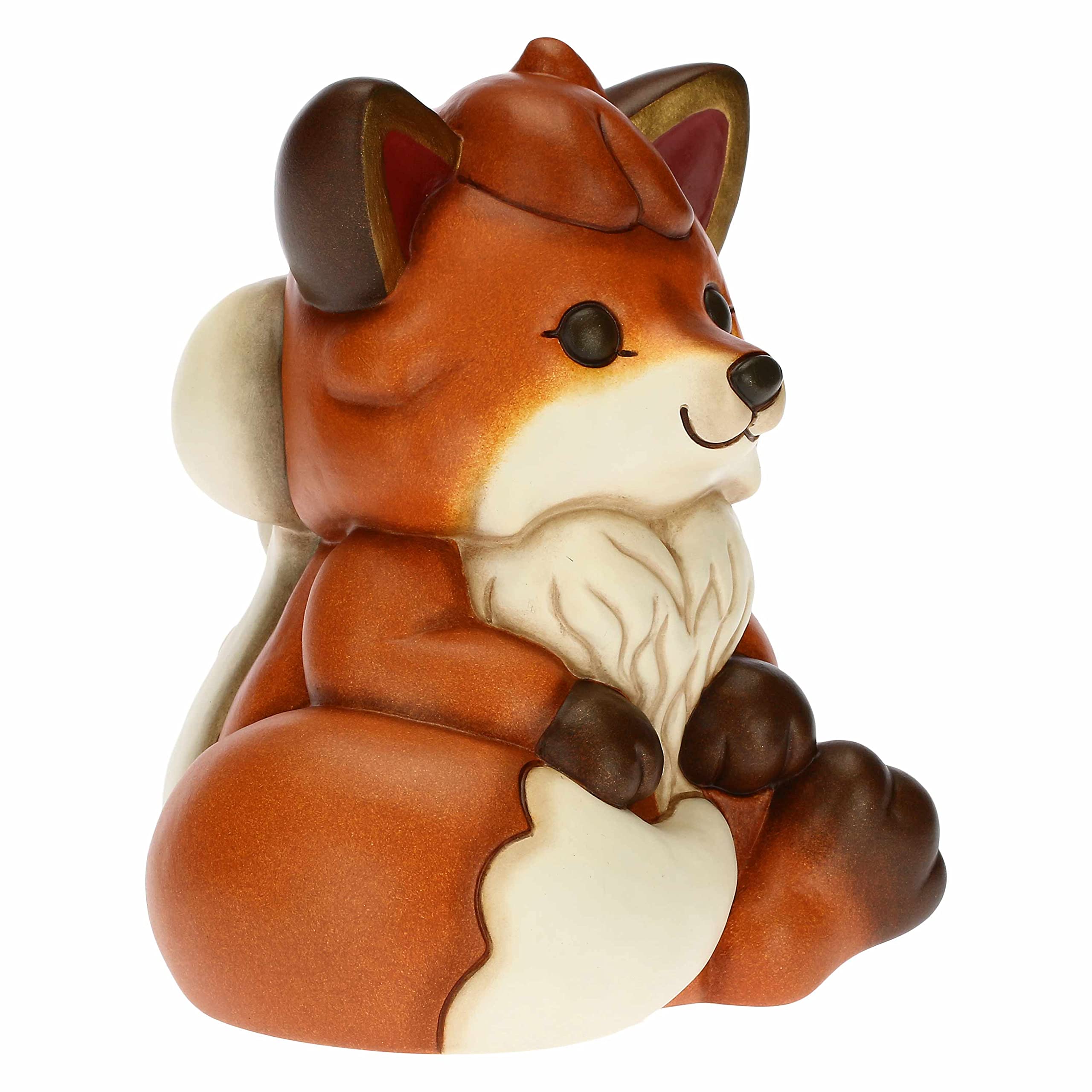 Thun - Volpe Grace Insieme allo Scoiattolo - Ceramica - Living, Icone - 15x13,2x16,3 cm h
